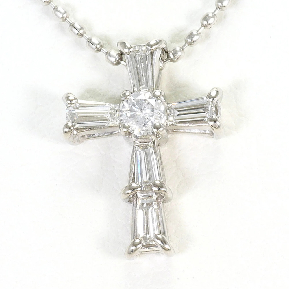 PT900 Platinum / PT850 Necklace with 0.23ct Diamond, Total Weight 2.4g, 40cm ...